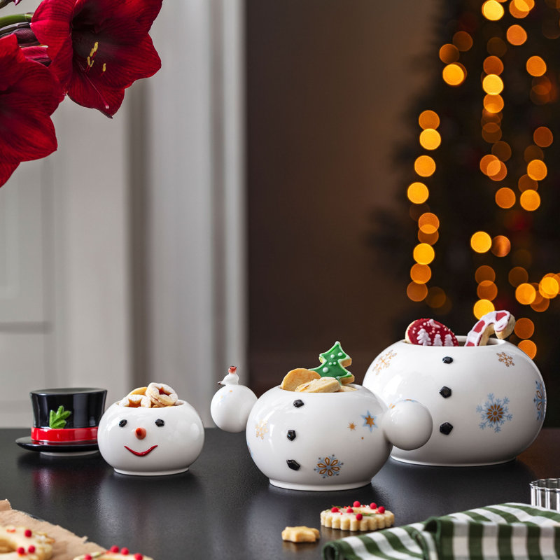 Villeroy & Boch Christmas Toys Memory Snowman Cookie Jar | Wayfair